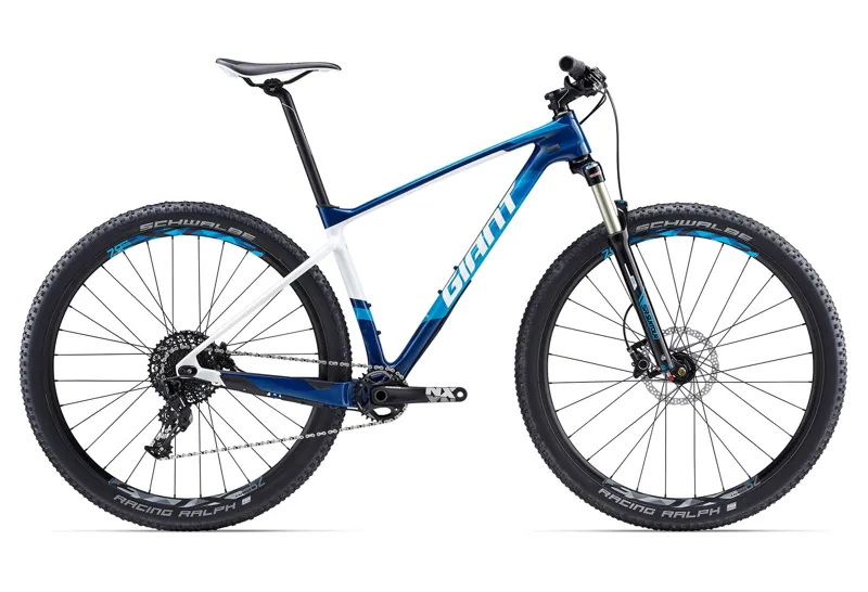 white giant mountain bike