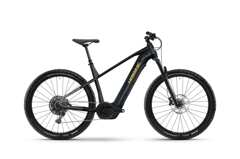 Haibike Alltrack 10 Electric Mountain Bike Grey / Blue / Yellow