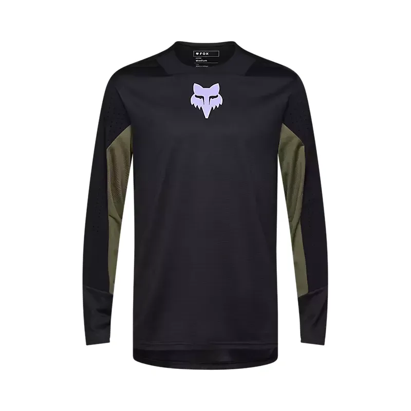 Fox Defend Park Long Sleeve Jersey Black
