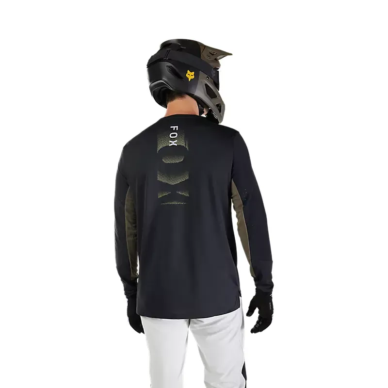 Fox Defend Park Long Sleeve Jersey Black-3