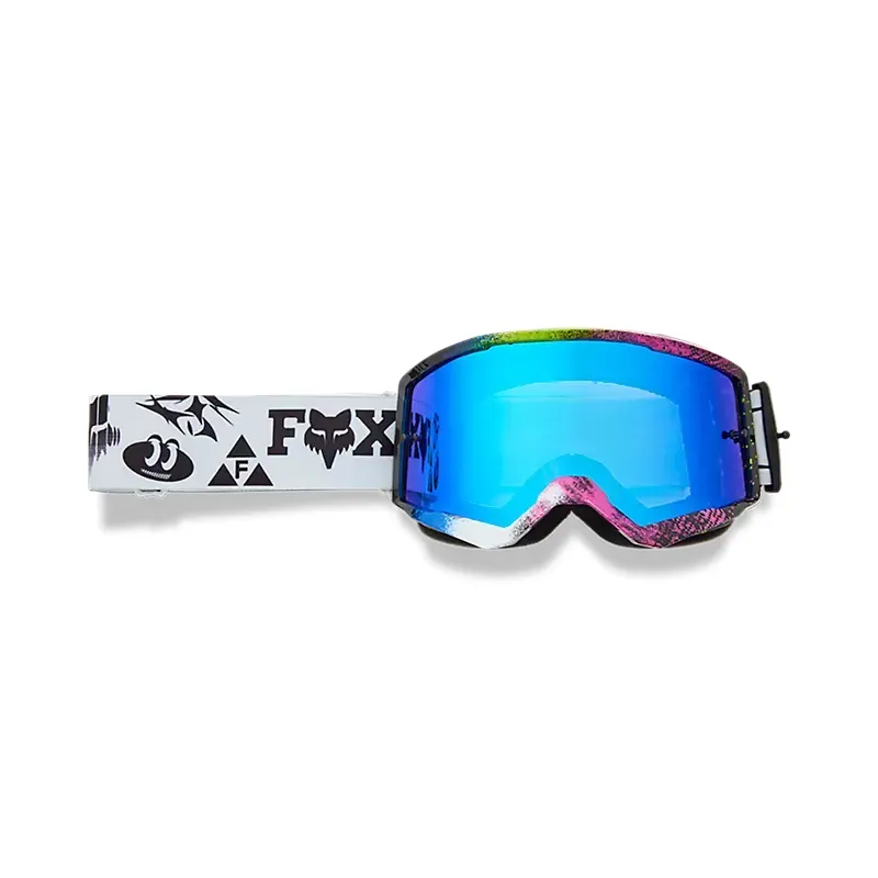 Fox Main Image Cosmo Mirrored Lens Goggles in White/Black