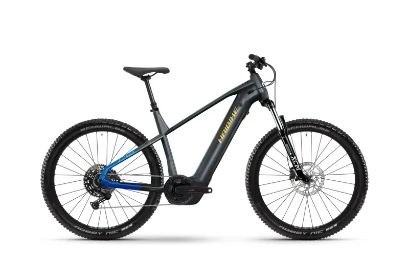 Haibike Alltrack 6.5 Electric Mountain Bike Grey / Blue / Yellow