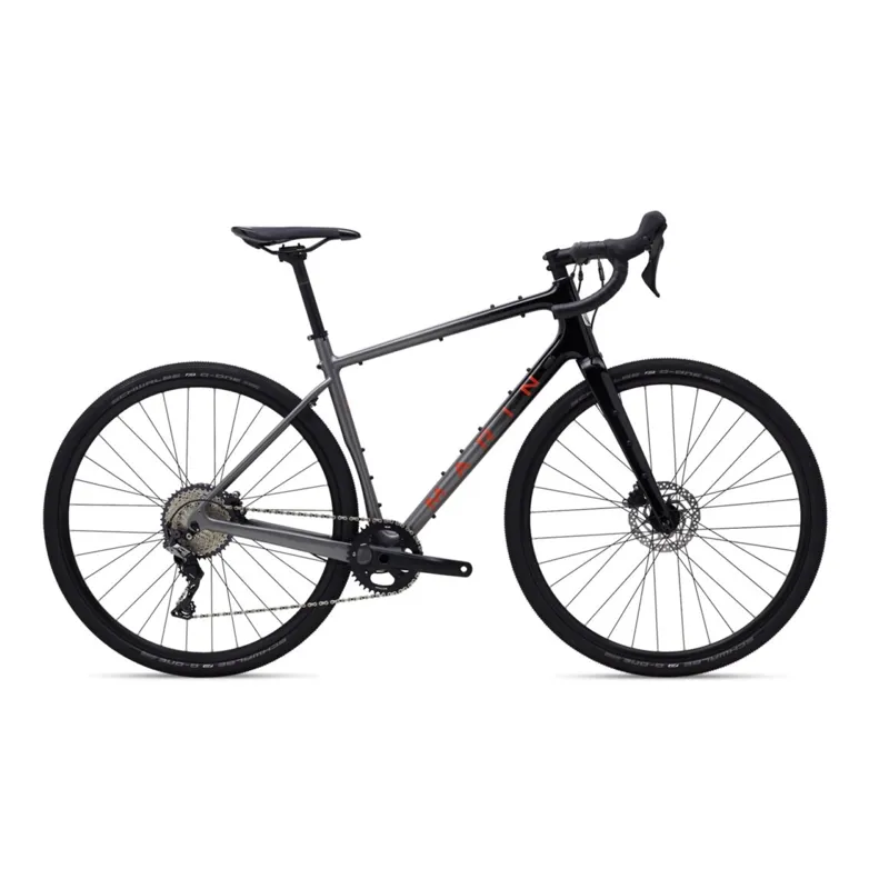 Marin Headlands 1 Carbon Gravel Bike Gloss Charcoal / Roarange