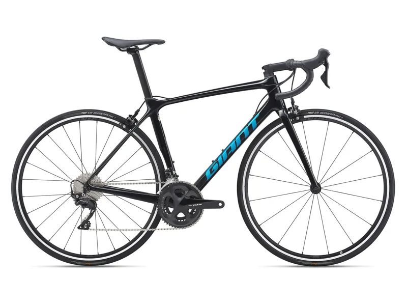 Giant TCR Advanced 2 Road Bike Gloss Carbon Smoke - Teal