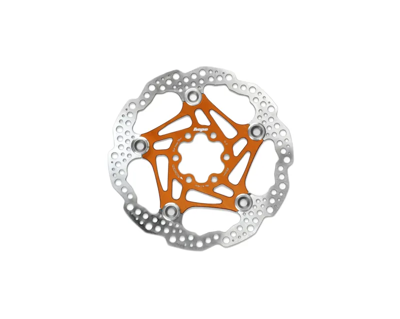 Hope Floating Disc Rotor - 160mm 6 Bolt - Orange