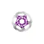 Hope Floating Disc Rotor - 160mm 6 Bolt - Purple