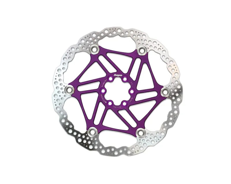 Hope Floating Disc Rotor - 203mm 6 Bolt - Purple