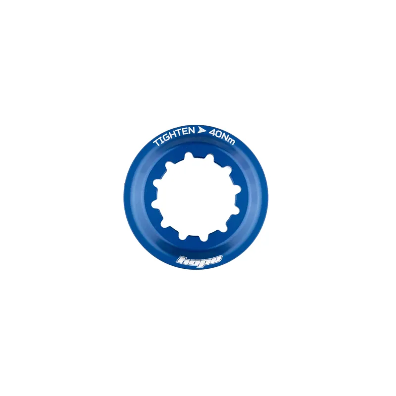Hope Centre Lock Disc Rotor Lockring - Blue