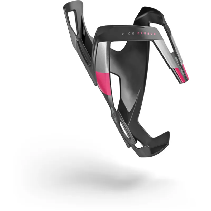 Elite Vico Matt Black/Pink Carbon Bottle Cage