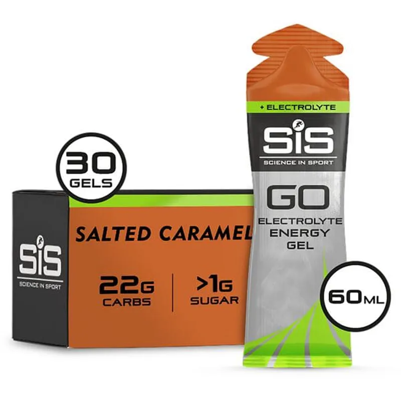 SIS GO Energy + Electrolyte Gel Salted Caramel Single Sachet - Short Dated