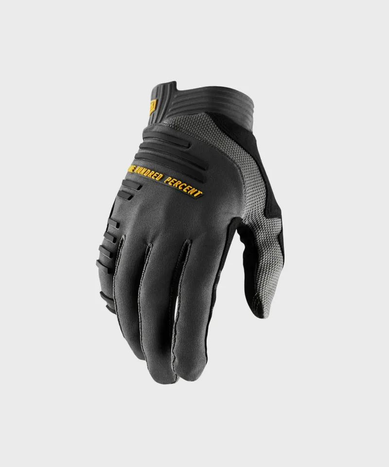 100 Percent R-Core Glove Charcoal 