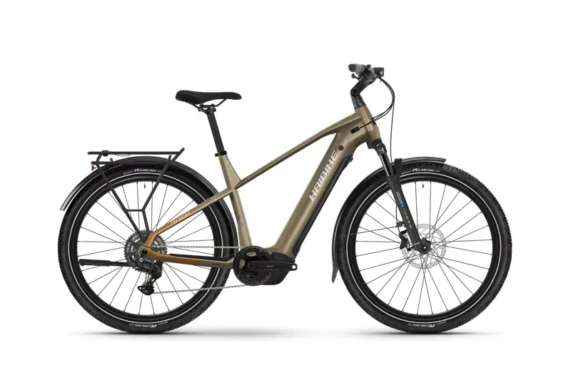 Haibike Trekking 6.5 Electric Hybrid Bike Toffee / Sand / Silver