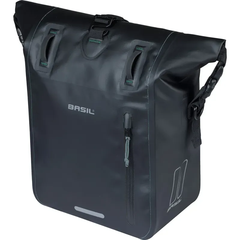 Basil Rivo 12-15 Litre MIK Hook Single Tarpaulin Bag in Black