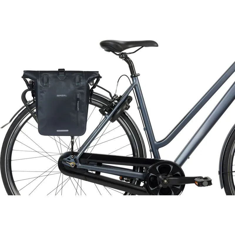 Basil Rivo 12-15 Litre MIK Hook Single Tarpaulin Bag in Black-4