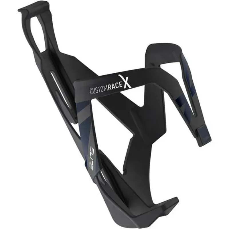 Elite Custom Race X Resin Bottle Cage in Black / Blue