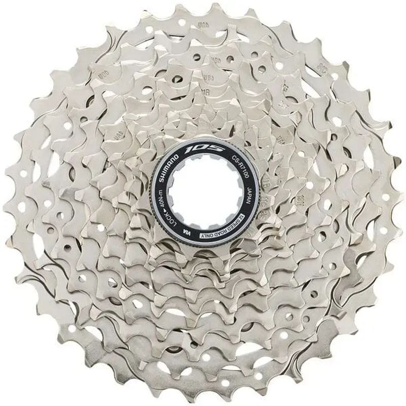 Shimano 105 R7101 12 Speed 11-34 Cassette Silver