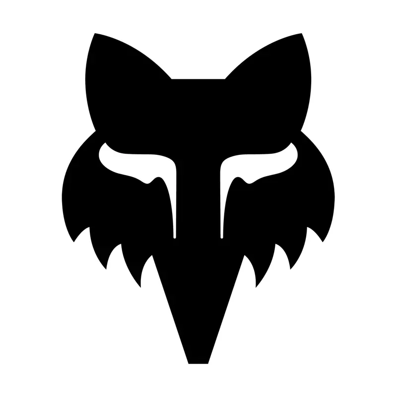 Fox Head 1.5in Sticker Black