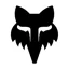Fox Head 7 Inch Sticker Black