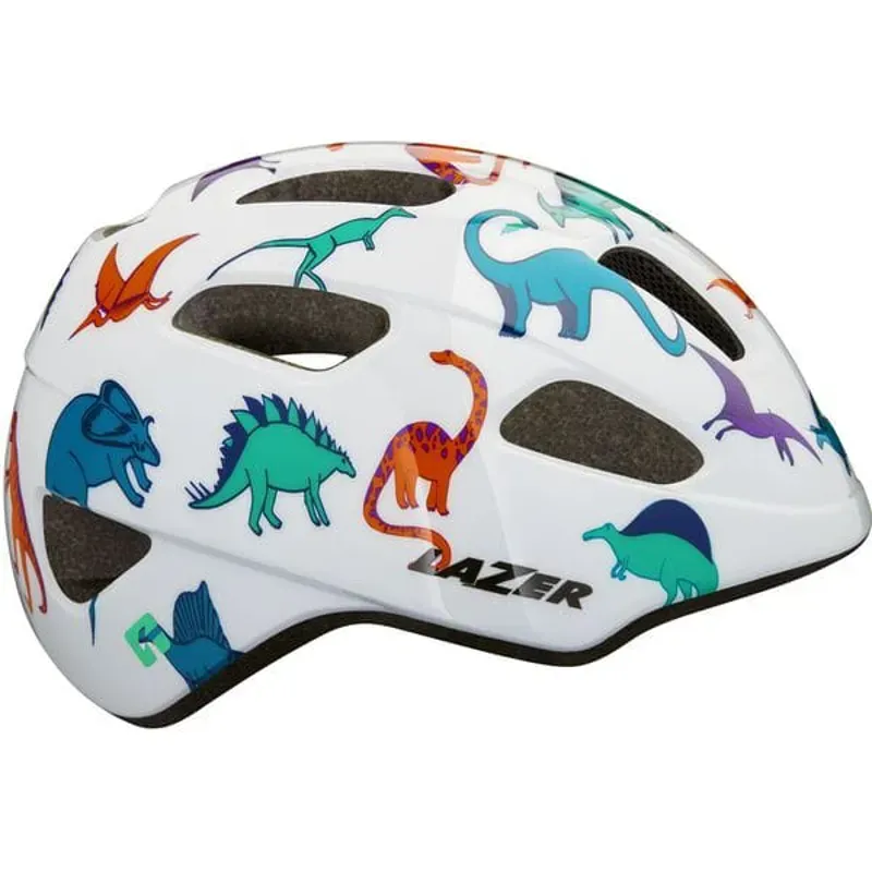 HELM PNut KC 2.0 Dinosaurs uni-child White