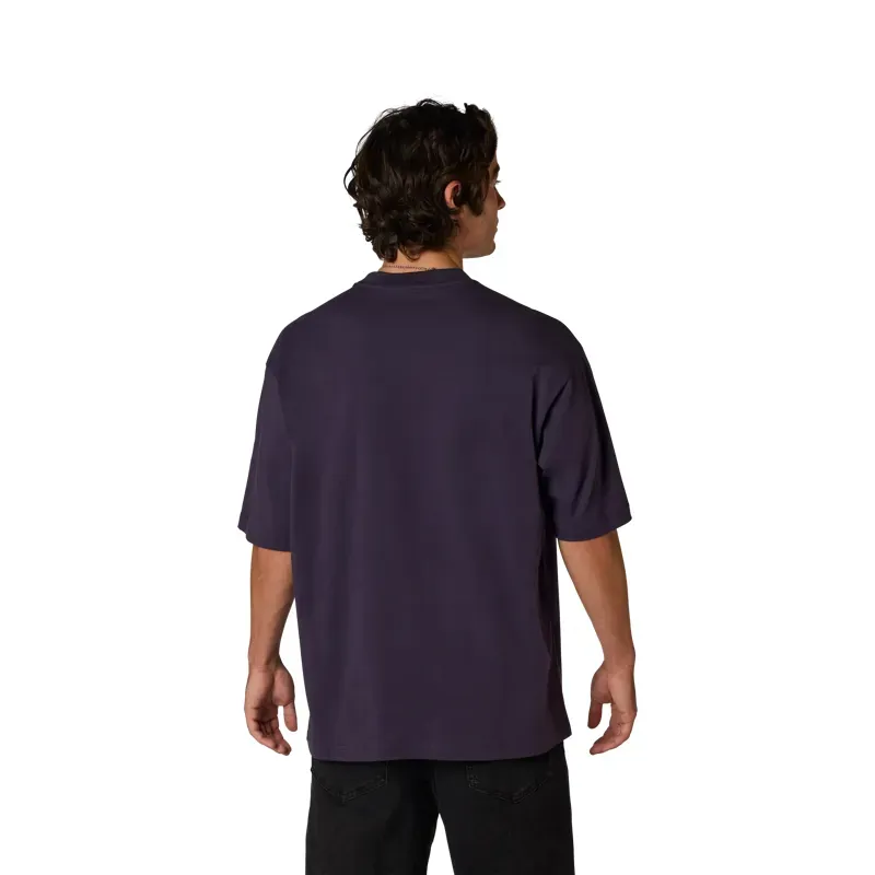Fox Image Print Midweight Oversized T-Shirt in Plum Perfect-2