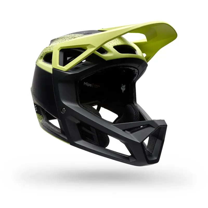 Fox Proframe RS Aura Full Face Helmet in Lime Green-1