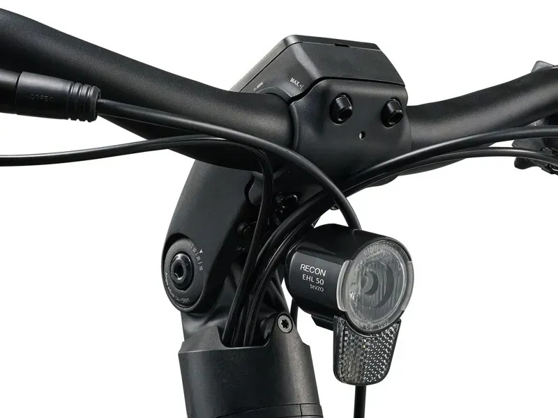 Giant AnyTour E+ 4 Low Step Electric Commuter Bike in Cold Night-6