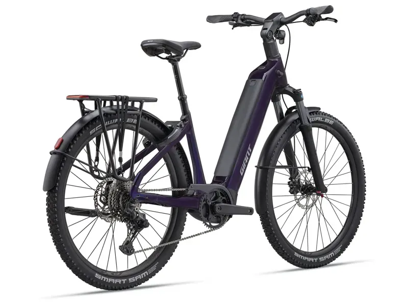 Giant AnyTour X E+ 3 Low Step Electric Hybrid Bike in Blackcurrant-1