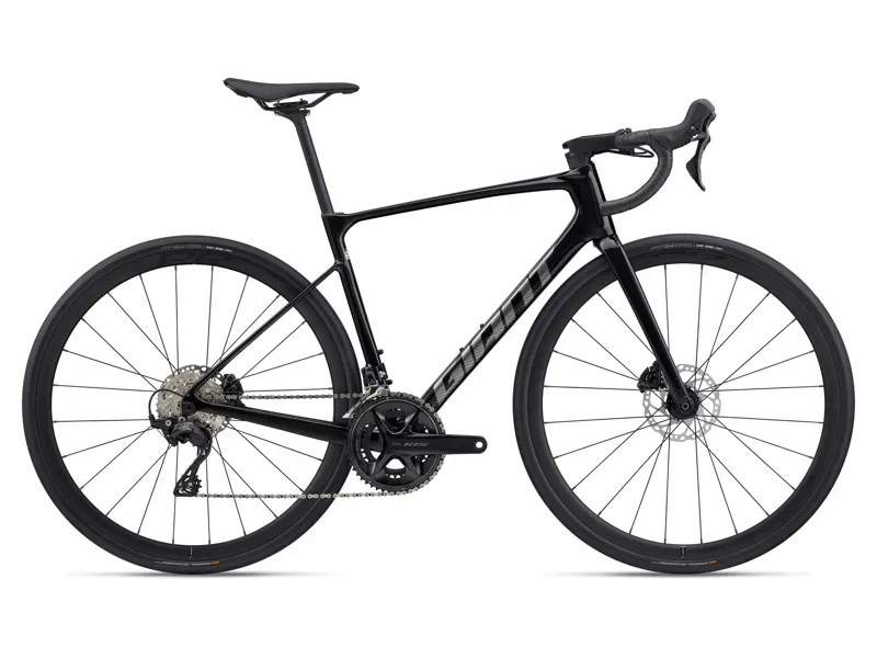 Giant Defy Advanced 2 Road Bike in Abyss Black / Chrome