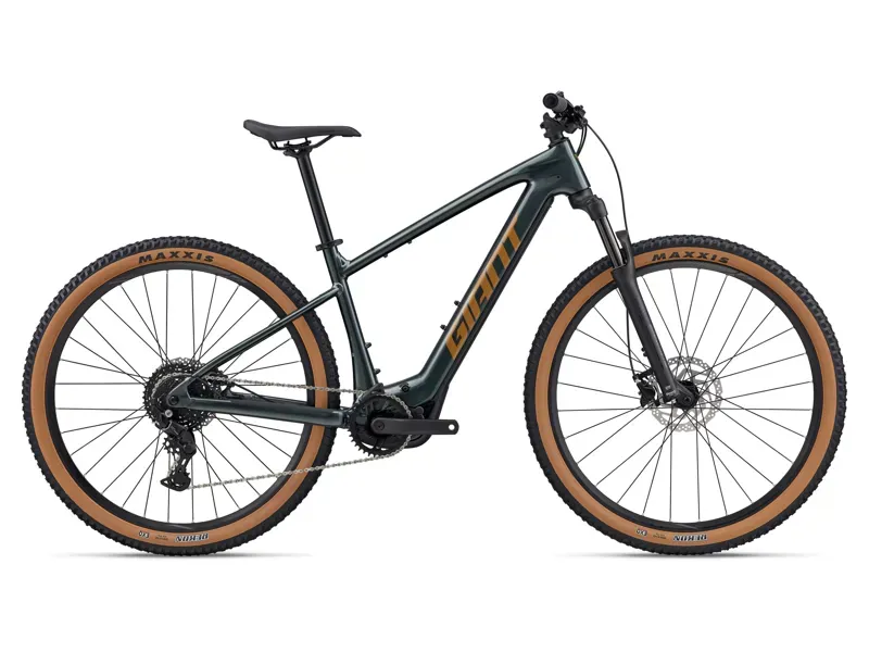 Giant Talon E+ Electric Mountain Bike in Asphalt Green