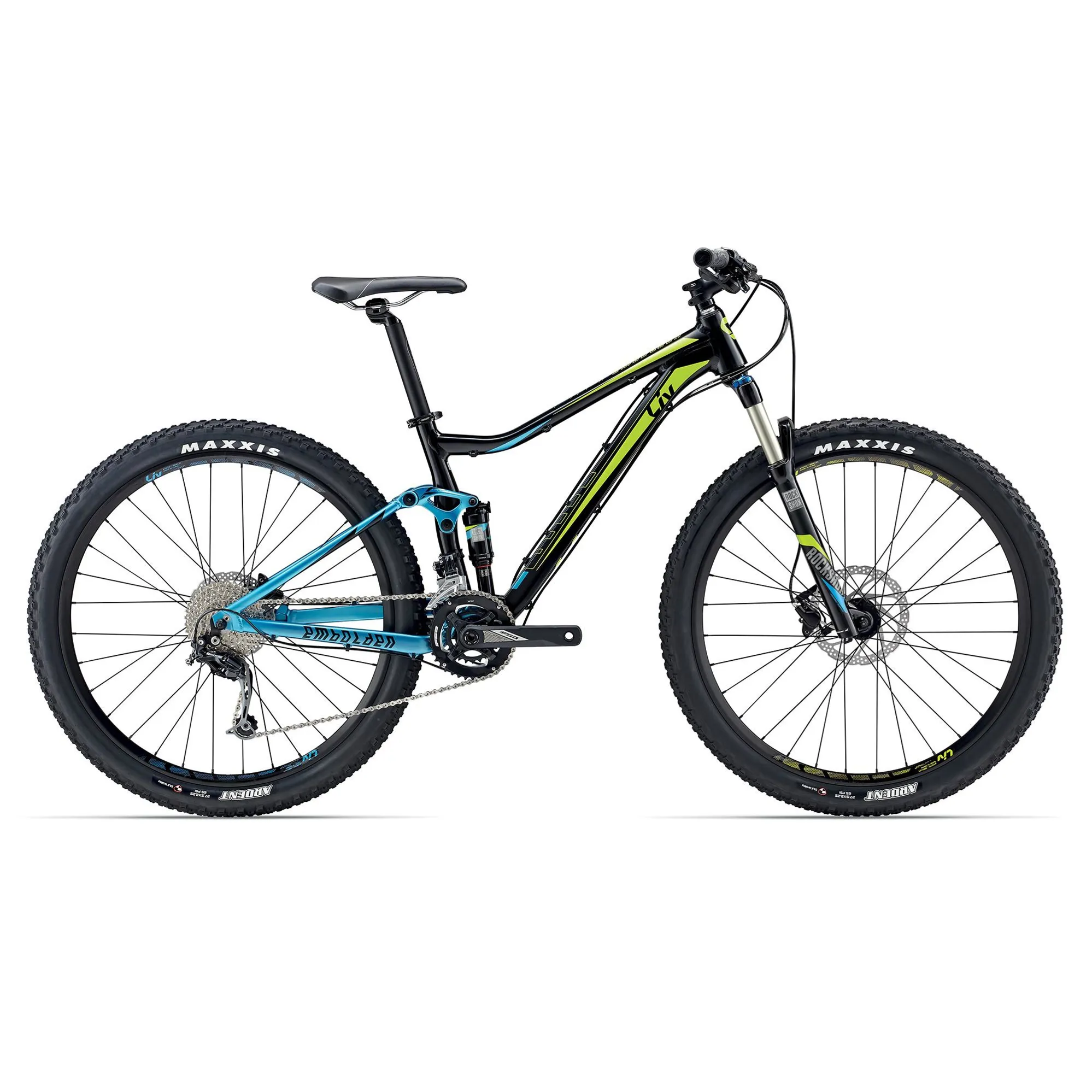 14+ Liv Embolden 2 Liv Embolden 2 Mountain Bike 2017 Black/Blue/Lime