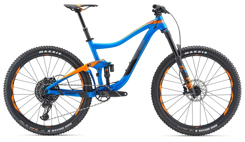 orange and blue bike