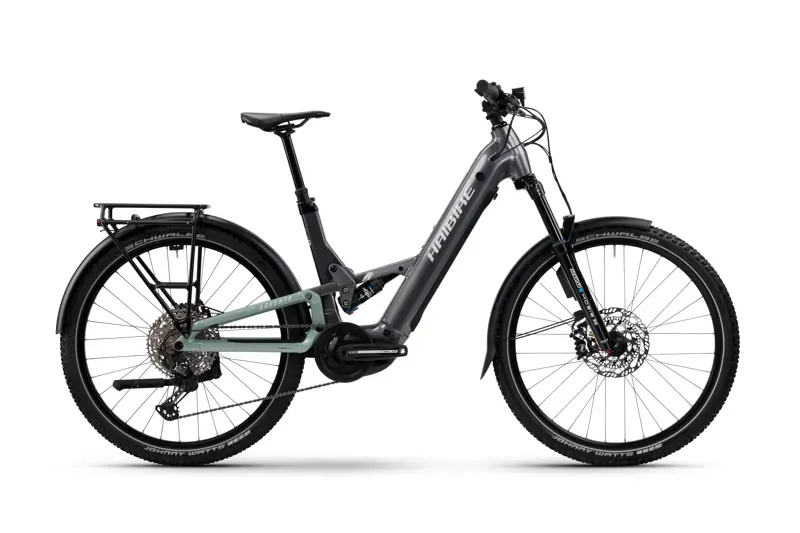 Haibike Adventr 11 Low Electric Trekking Bike in Grey / Acacia Haze