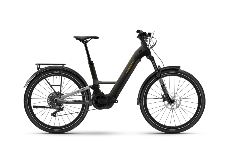 Haibike Adventr 6 Low Step Electric Trekking Bike in Black/Chrome