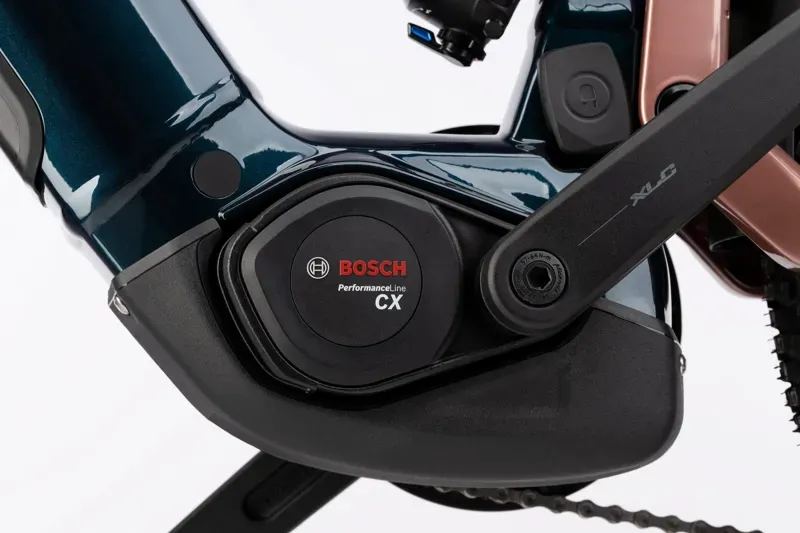 Haibike Adventr 8.5 Low Step Electric Trekking Bike in Green / Copper-2