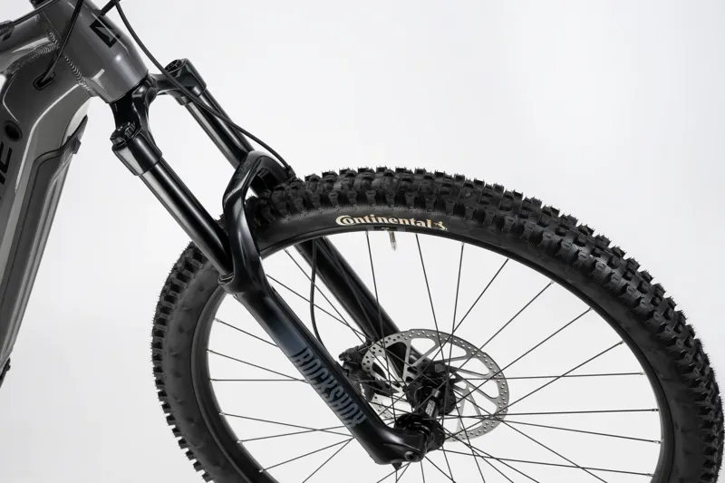 Haibike Allmtn 4 Electric Mountain Bike in Silver / Red / Black-4