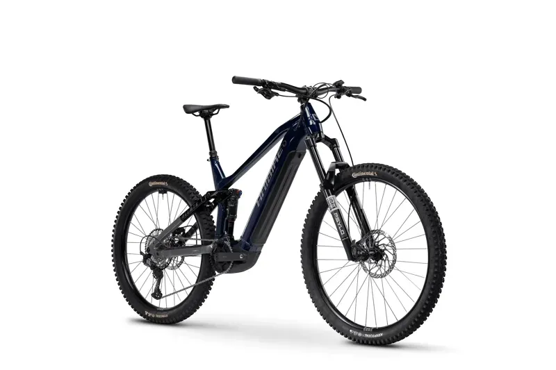 Haibike Allmtn 6 Electric Mountain Bike in Ocean Black/Grey Glossy-1