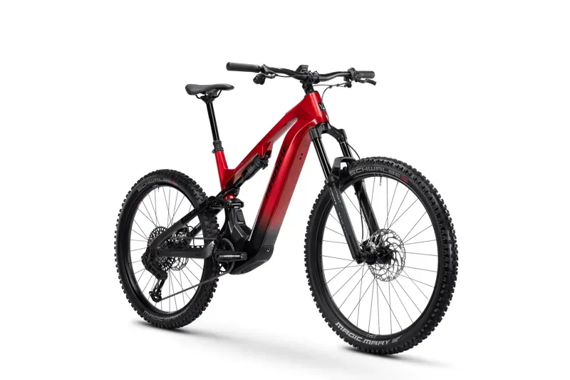 Haibike Allmtn CF 9 Electric Mountain Bike in Red/Black/Platinum-1