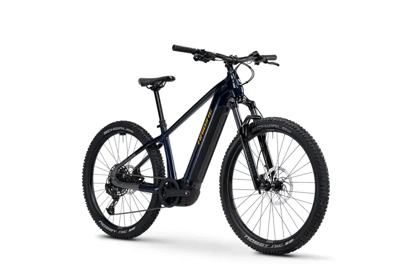 Haibike Alltrack 10 Electric Mountain Bike in Blue / Titan / Yellow-1