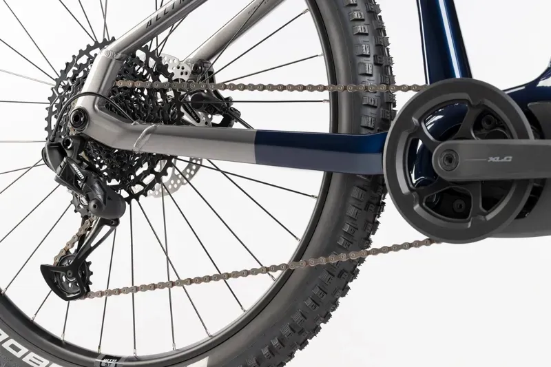 Haibike Alltrack 10 Electric Mountain Bike in Blue / Titan / Yellow-5