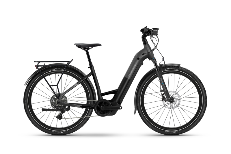Haibike Trekking 6.5 Low Electric Hybrid Bike in Stardust / Titan