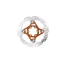 Hope Floating Disc Rotor - 140mm 6 Bolt - Orange