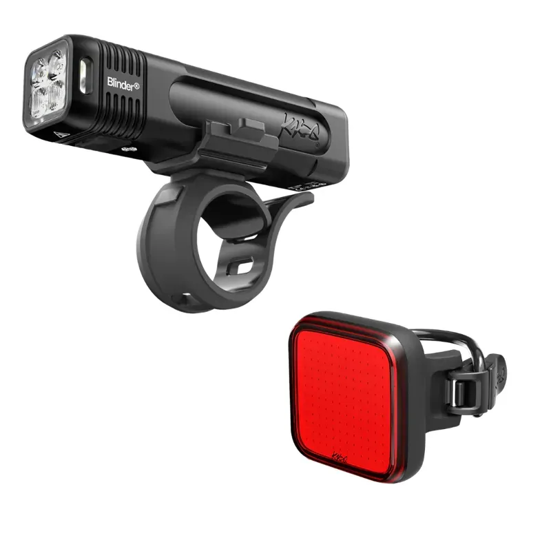 Knog Blinder 700 and Blinder Square Front/Rear Bike Light Set in Black