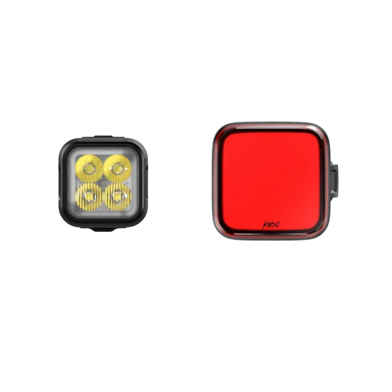 Knog Blinder 700 and Blinder Square Front/Rear Bike Light Set in Black-1