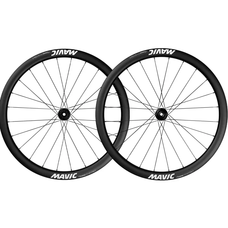 Mavic Cosmic S 42 Disc Carbon Wheel Black / White