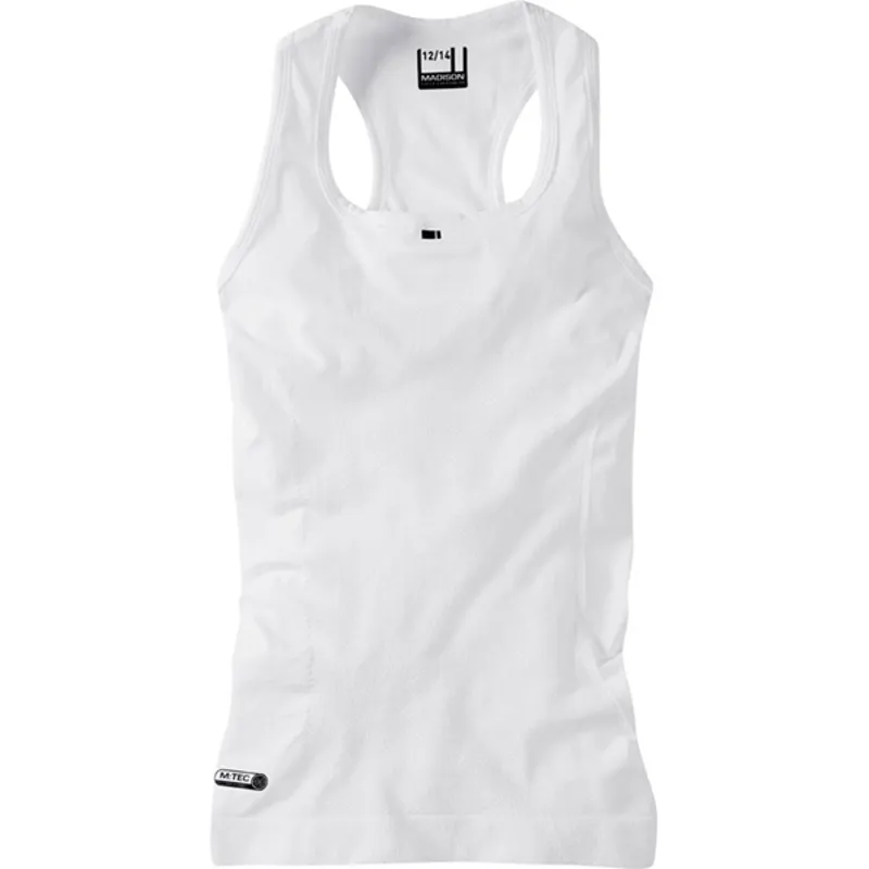 Madison Isoler Mesh Womens Sleeveless Baselayer White