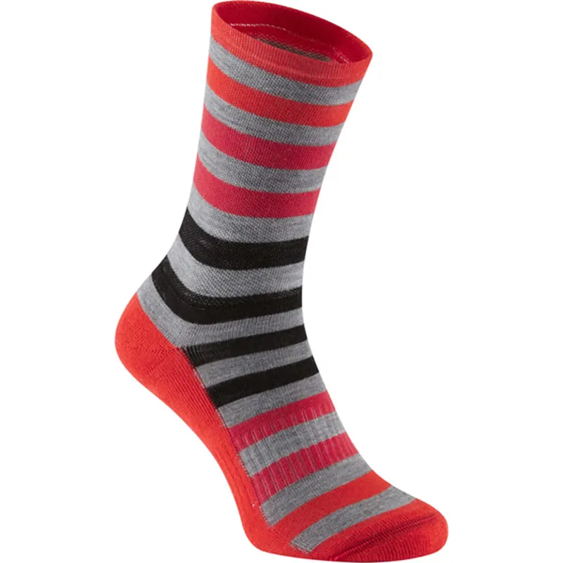 Madison Isoler Merino 3-season Sock Red Fade