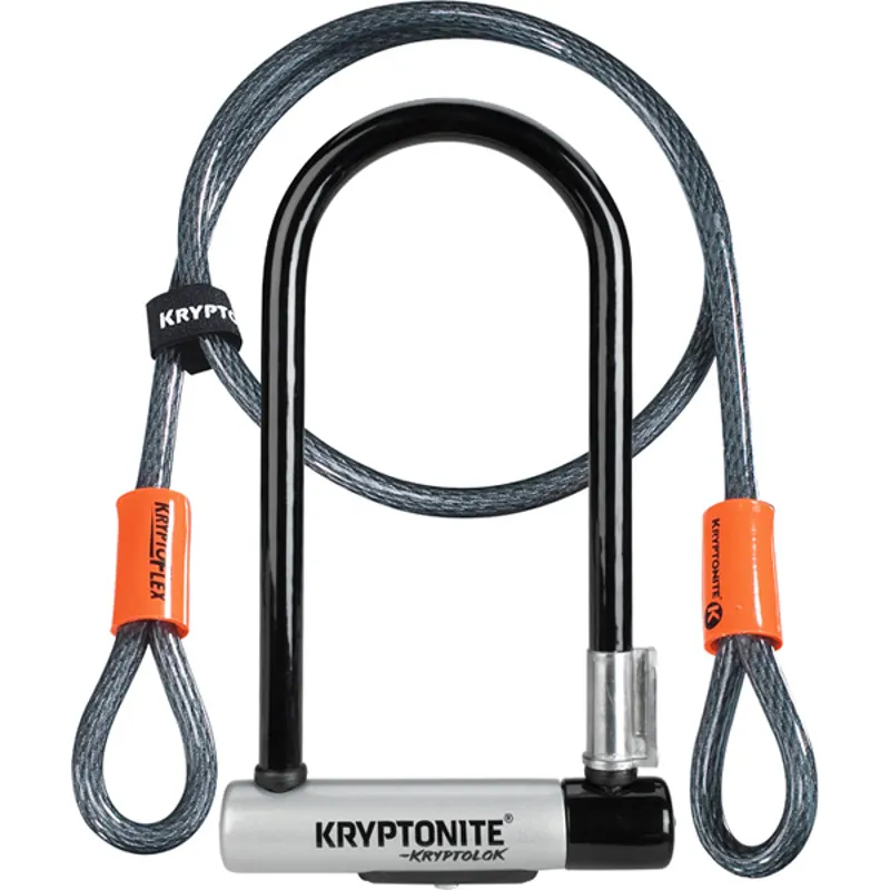 Kryptonite Kryptolok Standard Gold Secure U-Lock with 4ft Cable