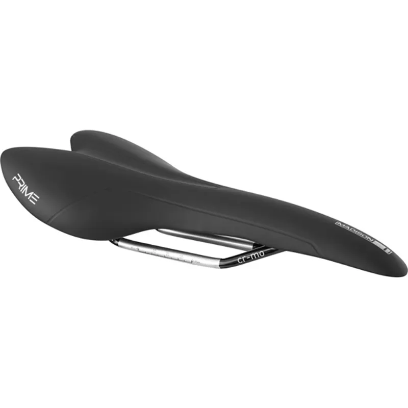 Madison Prime Mens saddle Cro-mo Rails Black
