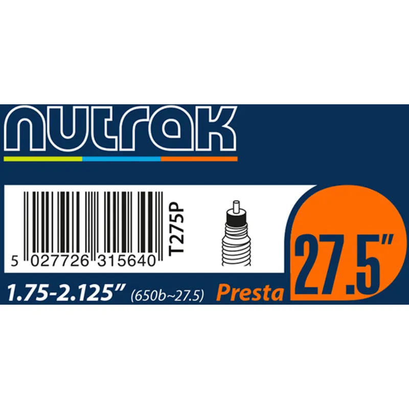 Nutrak 27.5 inch Or 650B X 1.75 - 2.125 Presta Inner Tube