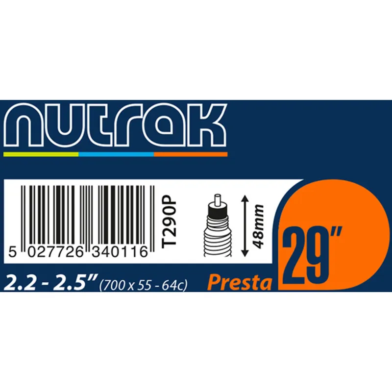Nutrak 29 x 2.2-2.5 Presta Valve Inner Tube